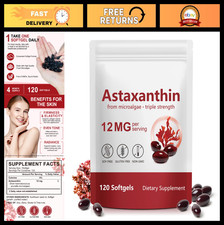 Astaxanthin 12mg Softgels - 120 Count, 4 Mont...