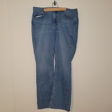 Lee Jeans Womens Size 16 Blue Regular Fit Straight Leg Mid Rise