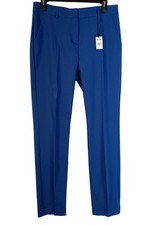 Express Columnist Ankle Pants Women 8 Long Royal Blue Straight Leg NWT