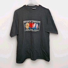 Hanes Beefy Three Basic Tools Physical Therapy VTG School Shirt Made In USA XL
