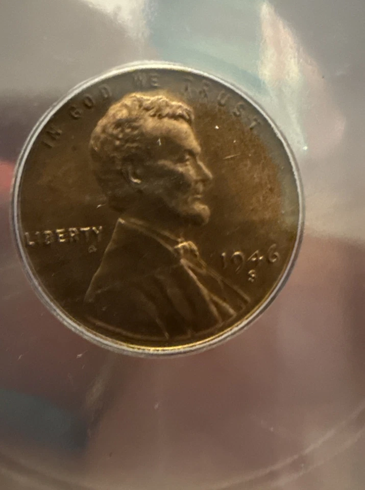 1946-S 1C RD Lincoln Wheat One Cent ICG MS65RD - Image 2 of 4