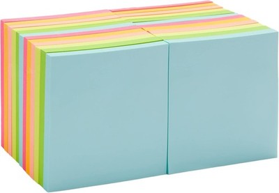 Square Sticky Notes Organizing Reminders To Do Lists Clean Removal 3''x3'' 24-Pack