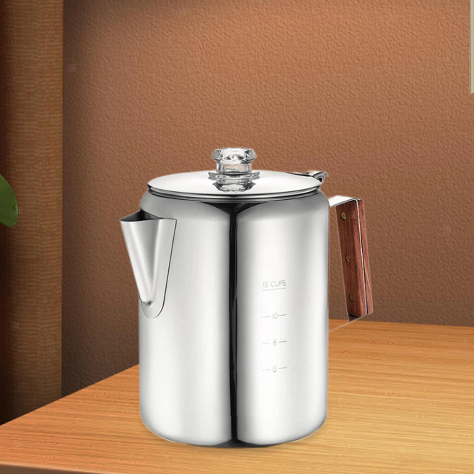Coffee Percolator with Scale Campfire Coffee Pot for Kitchen Travel Home