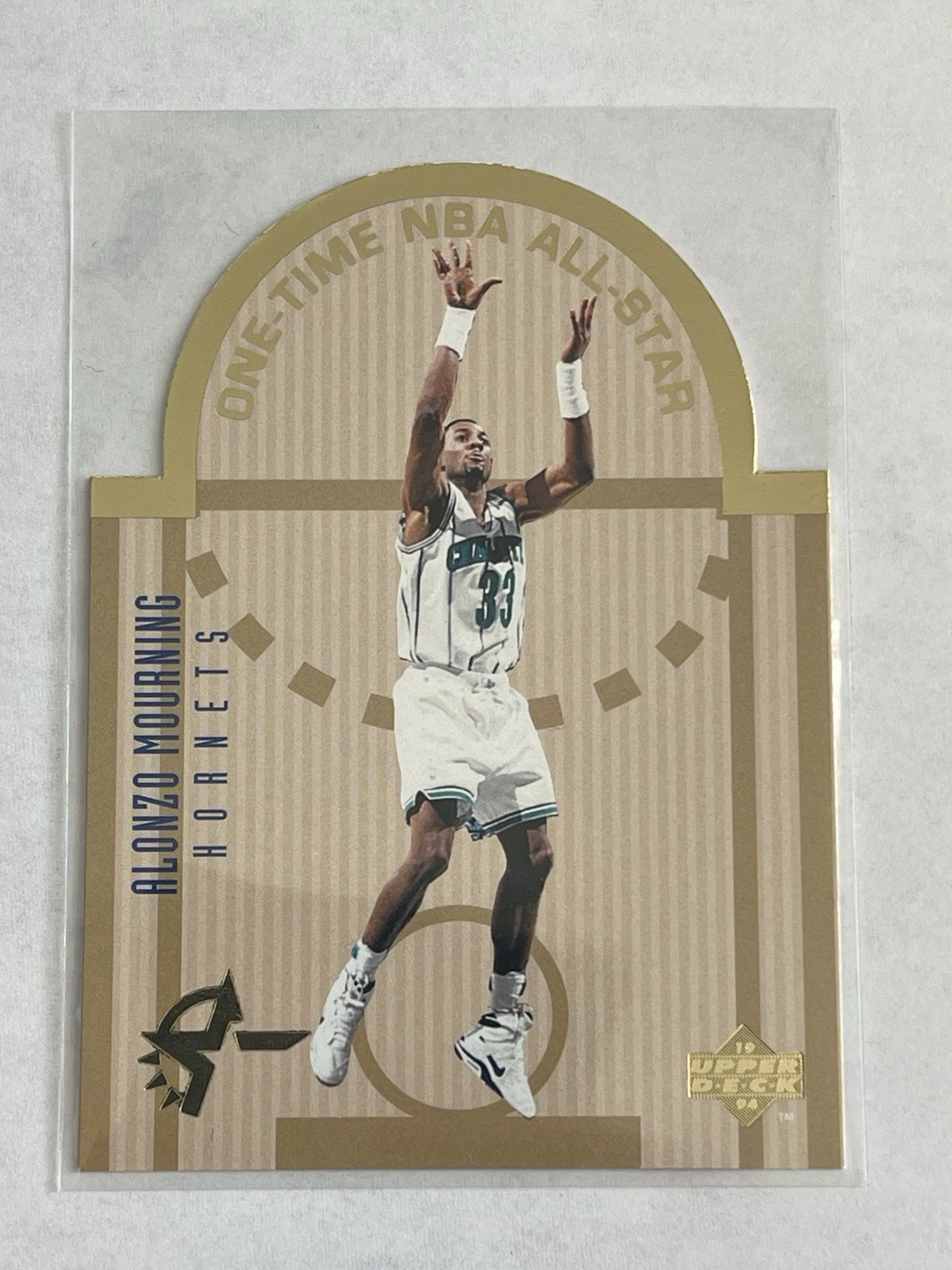 1993-94 Upper Deck Special Edition - Die-Cut All-Stars Alonzo Mourning #E2