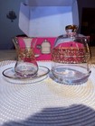 LAV BASAK 13-Piece Tea Glass Set for 6 Clear/Gold 135cc w/ Saucers Bowl — photo 2