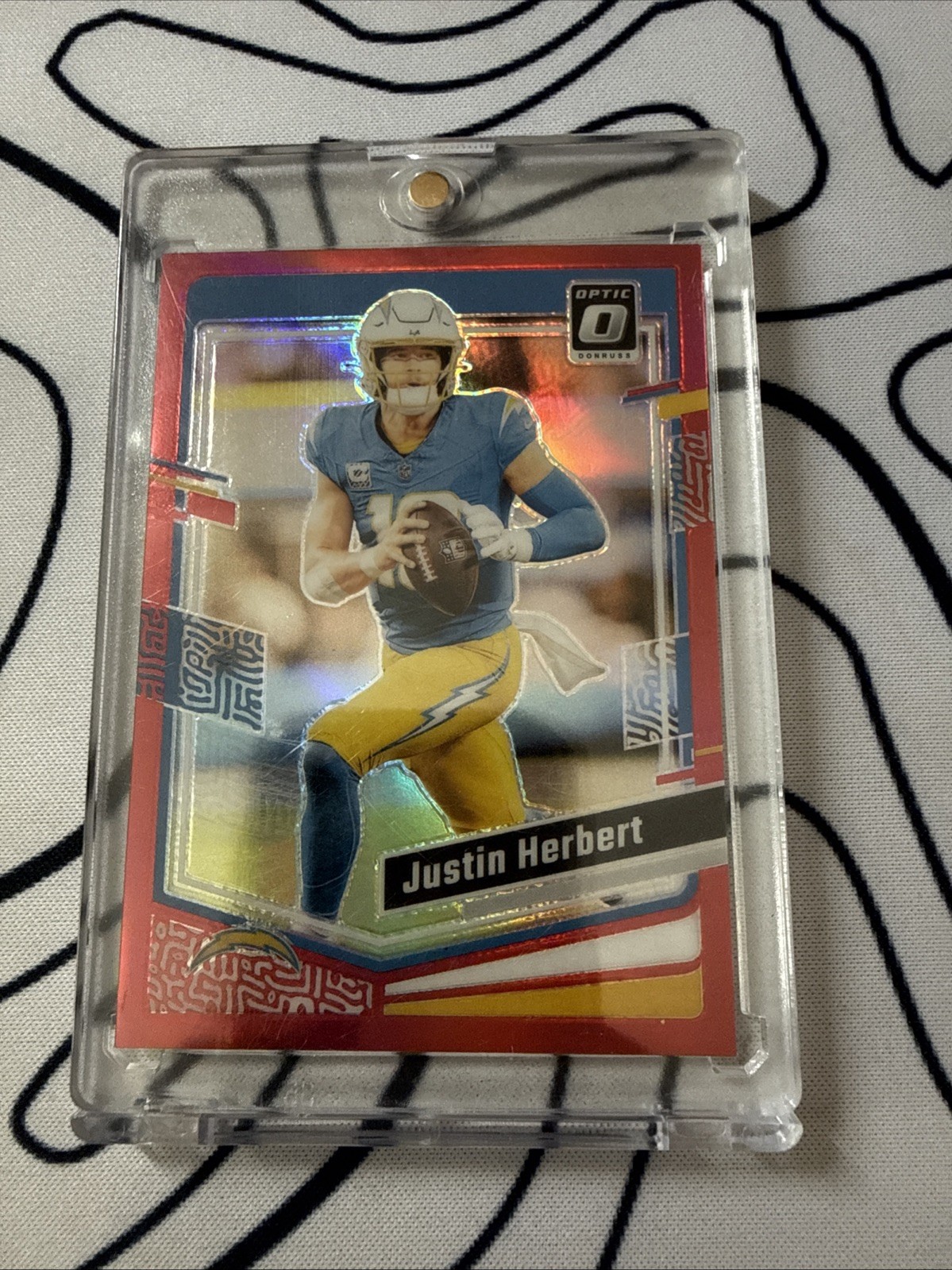 2023 Panini Donruss Optic - Justin Herbert #104 Red Prizm /99