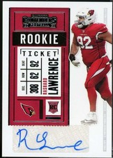Rashard Lawrence Rookie Card 2020 Panini Contenders Autograph #255 . rookie card picture
