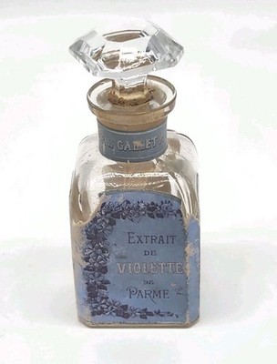 Antique Roger & Gallet Perfume Bottle, Paris, Extrait de Violette de Parme, rare