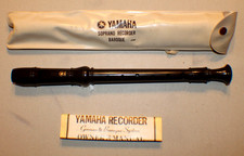Vintage Yamaha Soprano Recorder Baroque With Case 3 Piece Set Made in Japan