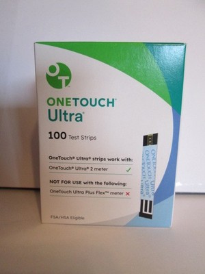 OneTouch Ultra test strips 100ct, expire APRIL 2027