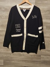 Buffalo Bills Women's Stater Cardigan Button Up Sweater Size L NFL Football