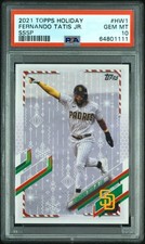 2021 Topps Holiday Super Rare Variation Fernando Tatís Jr. #HW1 SSSP PSA 10 🔥 