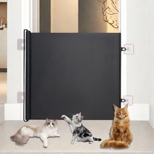 Retractable Pet Dog Gate Network Fence Baby Safety Gate Breath Mesh Enclosure