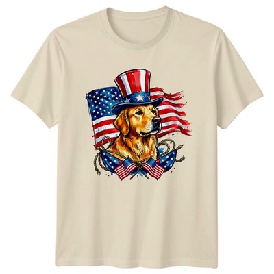 T-Shirt Golden Retriever 4. Juli Hunde 4. Juli Geschenk für Sie und Ihn