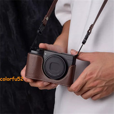 For Ricoh GR3/3x Camera Case Handmade Real Genuine Leather Half Case Bag Cover