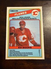 1984-85 Ed Beers O-Pee-Chee hockey card #354 - Calgary Flames