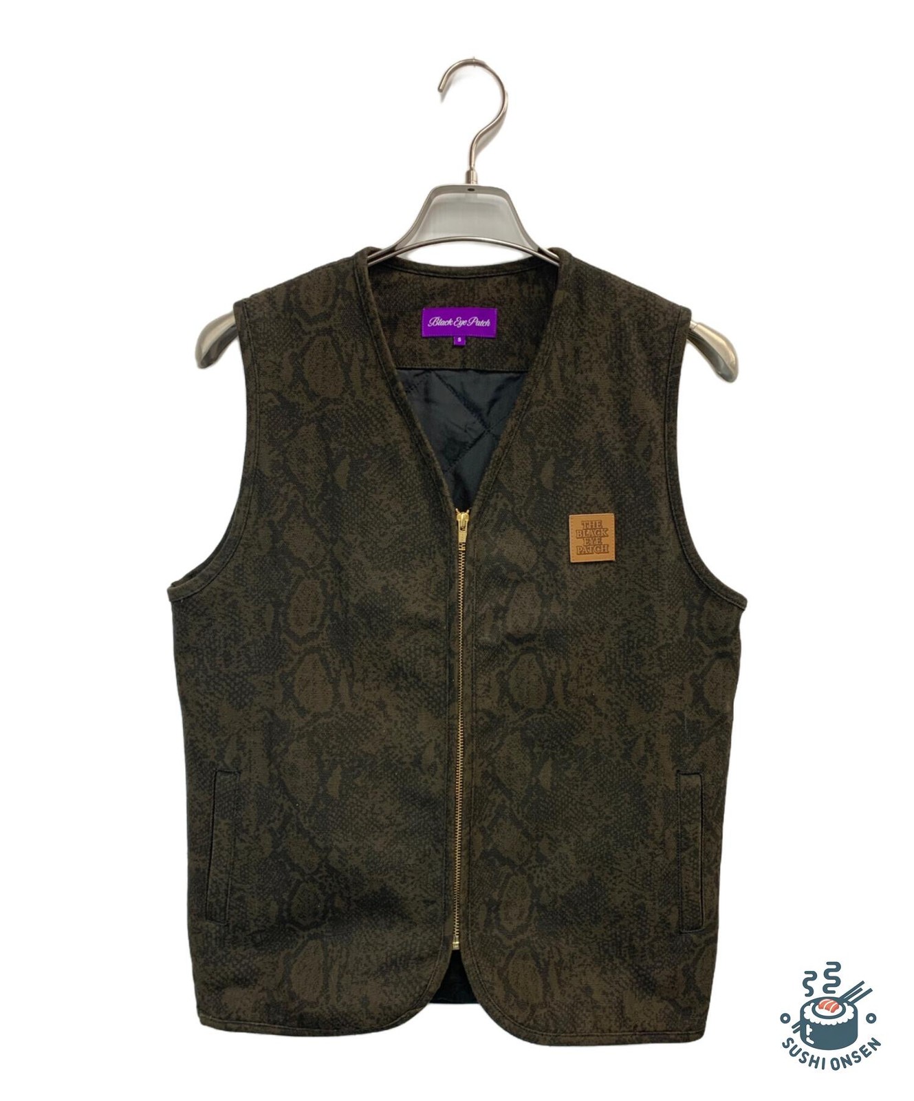 BlackEyePatch Python Patterned Duck Vest Size: S … - image 1