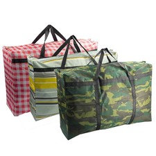 3pcs Extra Large 31.7 gal Heavy duty Storage Bags with Strong Handle Travel D...