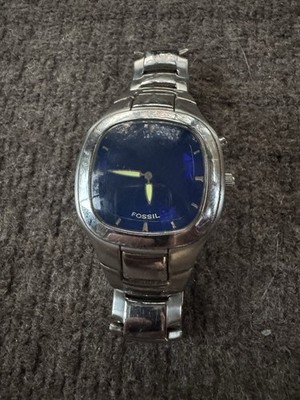 Rare y2k BLUE Square FOSSIL Big Tic JR-8141 Animated Watch | eBay