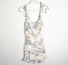 Reformation Christine Mini Dress Long Beach Floral Size 10 Sundress Summer