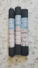 3 Rolls Non Slip Dish Mat Shelf Cover Grip Liner Kitchen Pad Drawer Lining Black