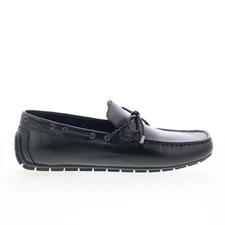 Rockport Taya RMTAYA Mens Black Wide Loafers & Slip Ons Moccasin Shoes