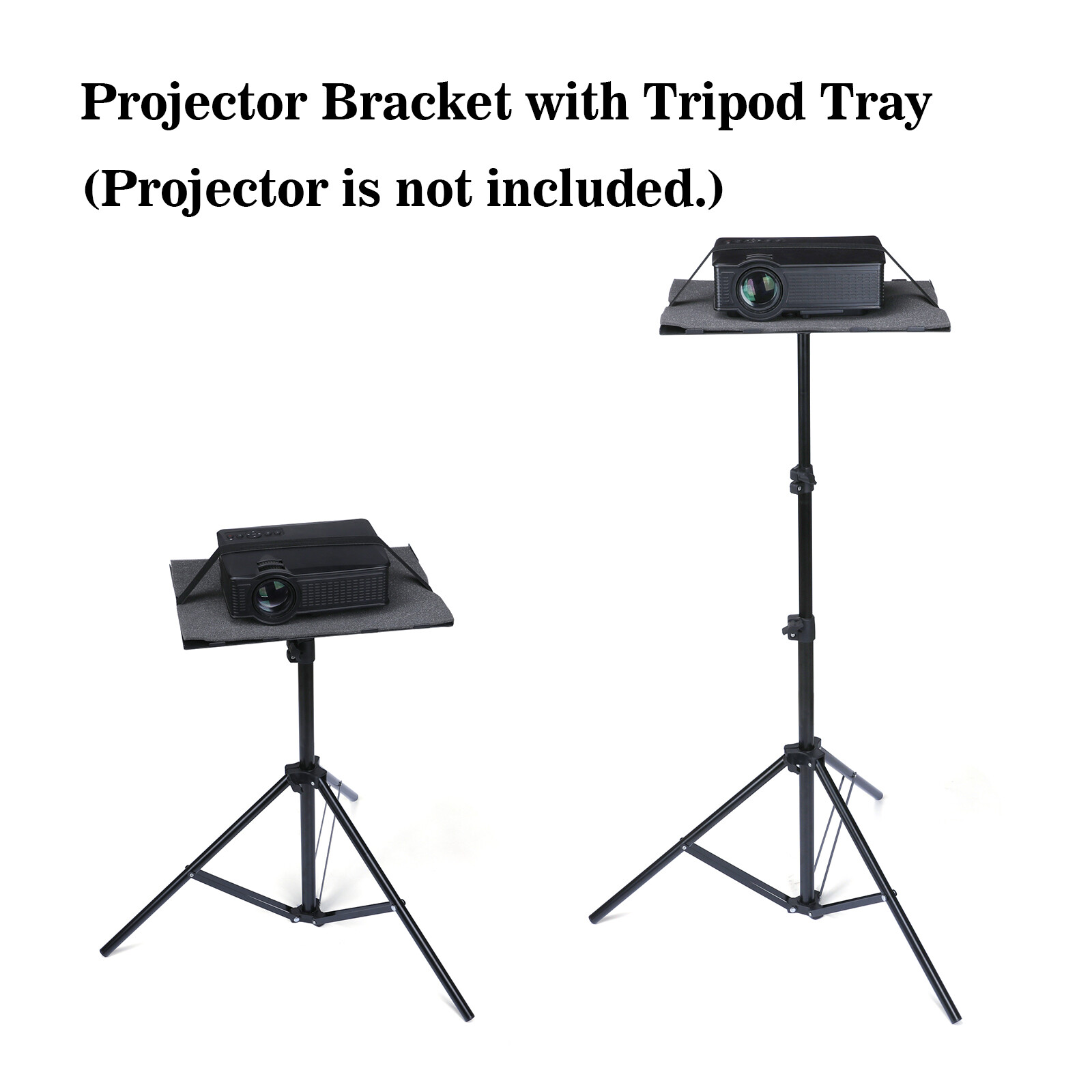 DVD Projector Laptop DJ Tripod Stand Adjustable Height with Tripod Tray