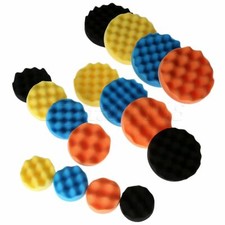 Juego de 4 piezas de almohadillas de pulido de gofres de esponja de 3"/4"/5"/6"/7" herramienta de limpieza para depilación de automóviles
