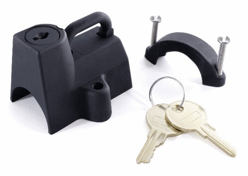 black Helmet lock for frames Chrashbar Harley davidson triumph honda yamaha bmw - Imagen 6 de 12