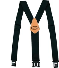 Belt Clip Suspenders Men Perry Suspenders with 2 Inch Width Non Metal Black New