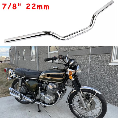 For Honda CB750 7/8"22mm Universal Handlebars Chrome Motorbike Motorcycle B