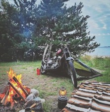 Svarog Inghilterra Chopper Oldschool Biker Moto Avventura Tenda Anima Gitana