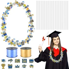 60 Set Graduation Candy Lei Making Kit Hawaiian Candy Lei Tubing Kit Includes...