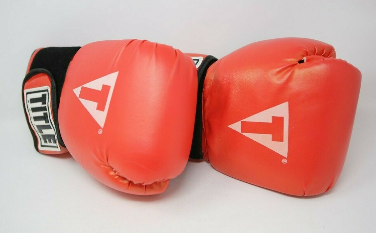 Title Boxing Gloves Artificial Leather XL Red Hit It Hard | eBay