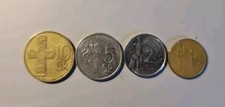 Slovakia 4x coins 10 korun 1993 5 korun 1993 2 koruny 2001 1 koruna 1993