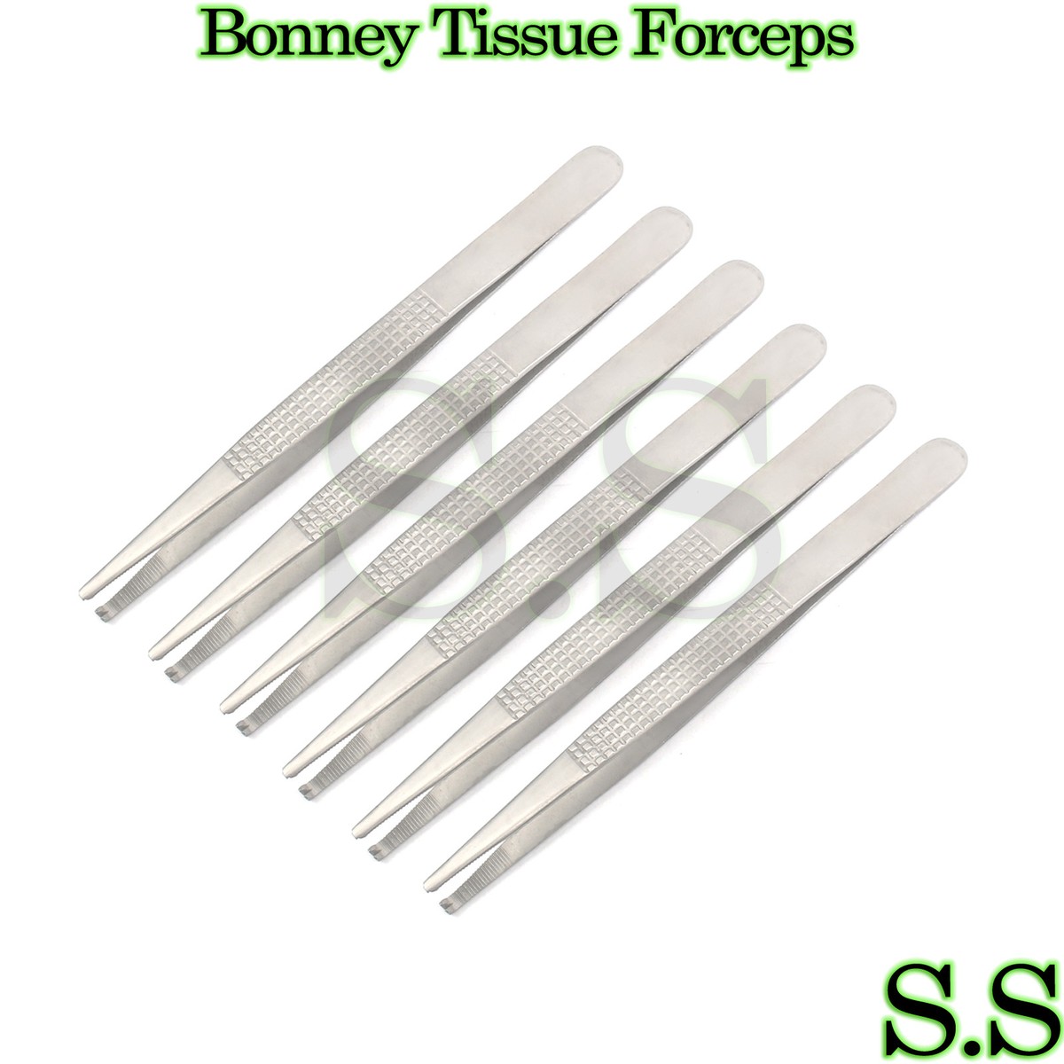 Surgical Online Bonney Tissue Forceps - 7 Inch 1x2 Teeth & Serrated Jaws