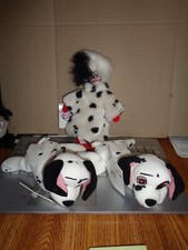 Disney Holiday Mini Bean Bag Plush 8   101 DALMATIAN SET  JEWEL,LUCKY  CRUELLA