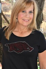 Arkansas rhinestone Bling Shirt XS S M L XL XXL 1X 2X 3X 4X 5X