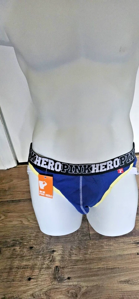 Hombres Sexy Rosa Héroe Baúl Bikini PARECE ENORME 2XL Azul Foto 2 de 4