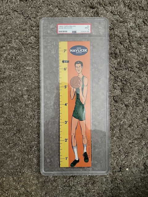 1969 Topps Rulers #9 John Havlicek RC Rookie Boston Celtics HOF PSA 9 MINT Rare