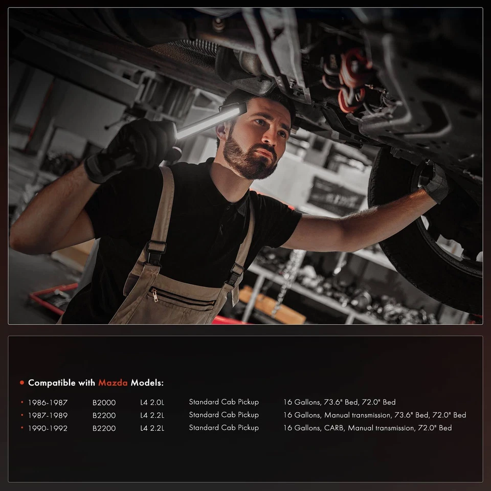 Tanque de combustible de 16 galones con junta tórica para Mazda B2000 86-87 B2200 87-92 cabina estándar Foto 2 de 4