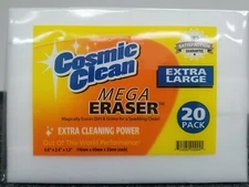 Cosmic Clean Mega Eraser 20 Pack Extra Large melamine sponge