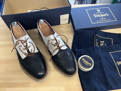 Tricker´s M5633 Derby Gumlite S Brouge Grösse 10 Flacher Schnürschuh in der OVP