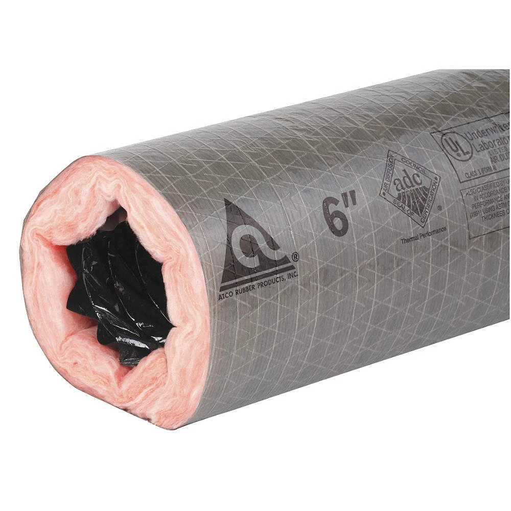 ATCO 17802508 Insulated Flexible Duct,8 Dia. | eBay