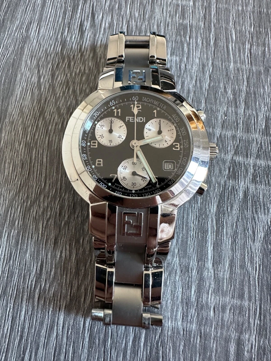 Fendi Unisex Watch Black Dial Swiss Made Registered Model 5ATM Quartz