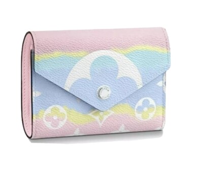 LOUIS VUITTON エスカル　パステル 財布 Louis Vuitton Escale Victorine MULTI FOLDED WALLET PASTEL PINK