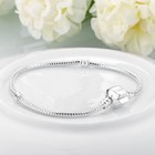 New 925 Silver Filled European Chain Bracelet Bangle for Beads Charms Pendants