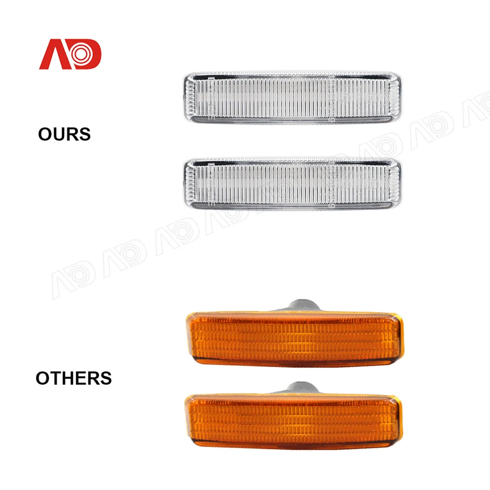 Luces de señalización laterales LED de lente transparente para 97-03 BMW Serie 5 E39 525i 528i 530i 540i Foto 4 de 4