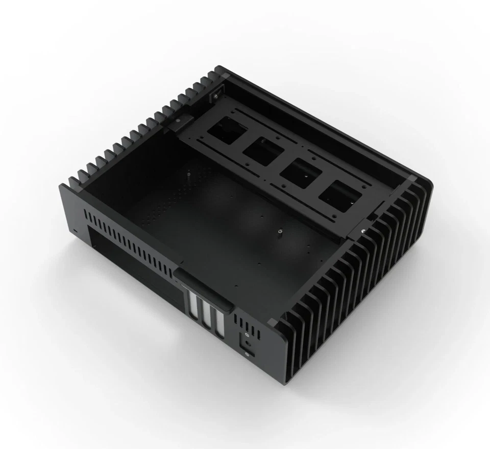 Streacom FC9WS ALPHA Full Aluminium Fanless Micro-ATX Chassis, no optical - Image 3 of 4