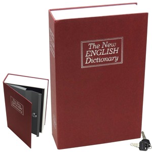 dictionary metal book safe